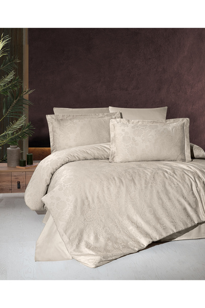 First Choice Firstchoice Herra - Jakarlı Saten Çift Kişilik Nevresim Takımı