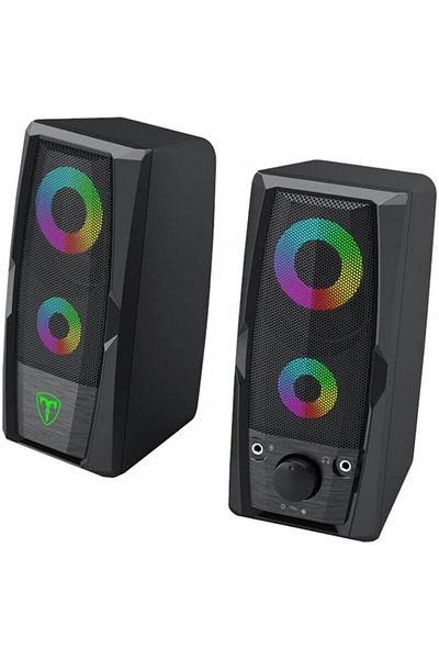 T-DAGGER T-Dagger Matrix speakers with RGB lighting, 2x3W (Black)