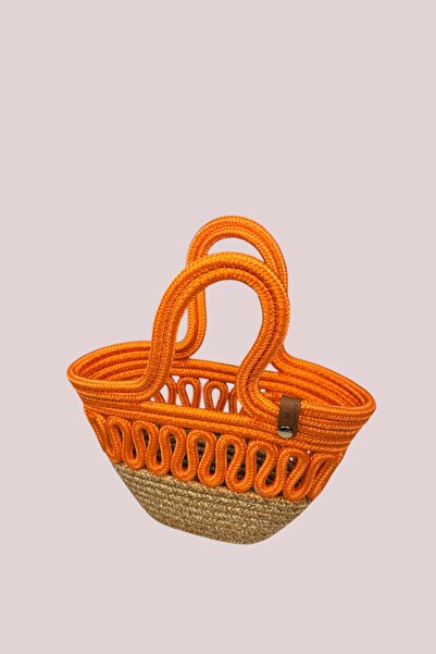 MaVaux Детска плажна чанта с шарка на сламка Mara Kids