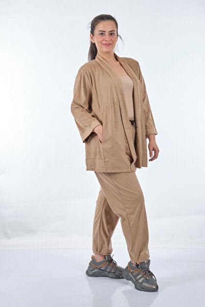 Vedi -bb Oversize оксамитовий піджак - мінімалістичний повсякденний стиль - 3/4 рукав