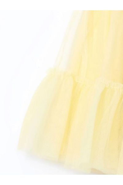 LC Waikiki Yellow Elastic Waist Girl Tutu Skirt April 23 Holiday S5Cd02Z429