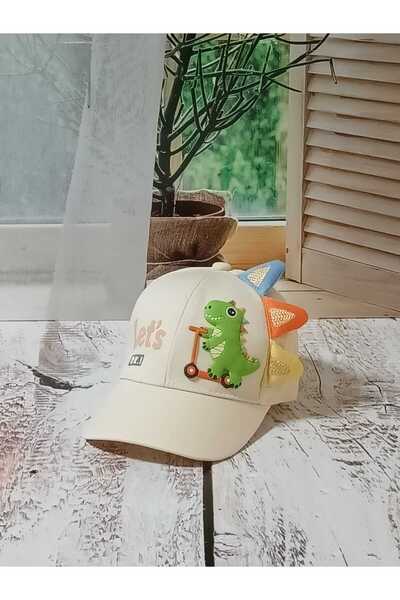 Aydmr Aksesuar Çocuk Slikon Dino Figürlü Şapka