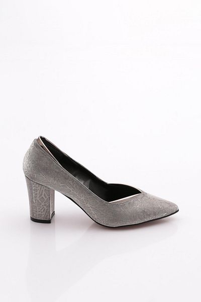 DGN Pantofi clasici cu toc de damă cu model platină 2169102621