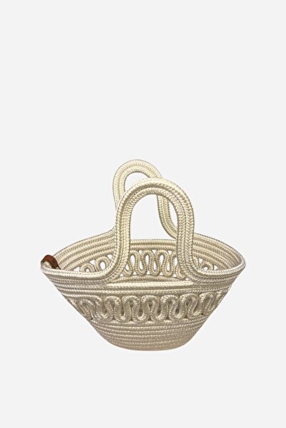 MaVaux Mara Çocuk Hasır Görünümlü Desenli Plaj Çantası