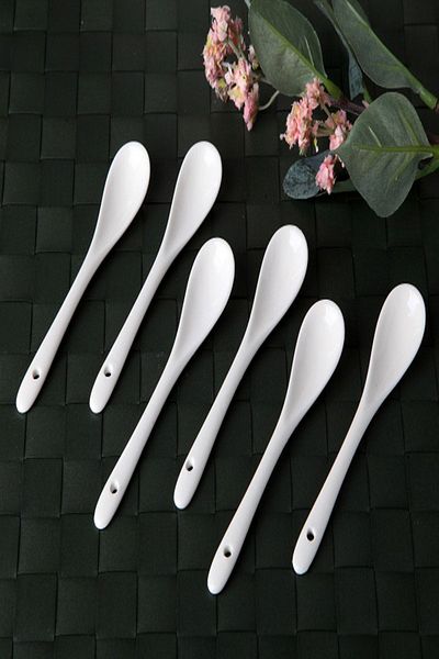 Kitchen Store 11 cm Luxury Sweet Porcelain Set of 6 Teaspoons