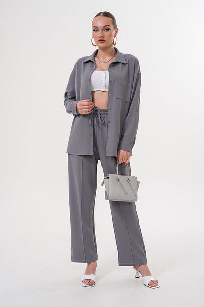 Miss Dünya Lissa Women's Long Sleeve Shirt Short Leg Bottom-Top Suit