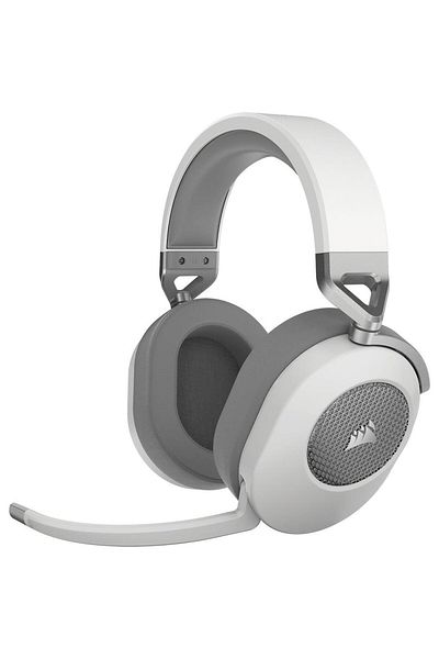 Corsair Casti Gaming Wireless Corsair HS65 V2 EU, Bluetooth, Dolby Audio 7.1, Microfon (Alb)