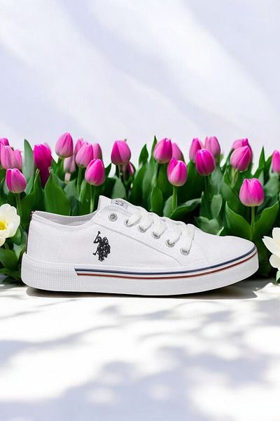 U.S. Polo Assn. A 100538704   White Women's Sneaker