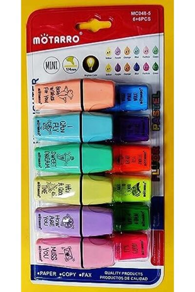 MOTARRO -Highlighters - Mini & Big TextMarkers Pastel and Fluorescent Colours Different Varieties