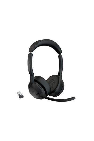 Jabra Casti Stereo Jabra Evolve2 55, ANC, Microfon, USB, Bluetooth (Negru)