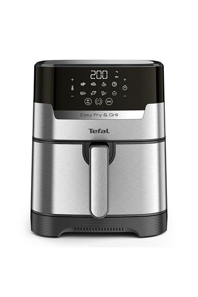 TEFAL Ey505d Easy Fry, Hot Air Fryer With Grill Function, 4.2l, 1500w, 8 Programs