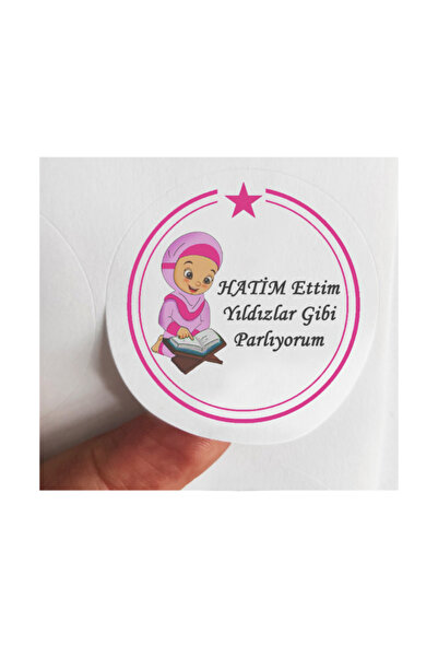 BEYHAN BAYHAN 24 komada 4 cm roze Hatim Ettim I Sijam Kao Zvezde Štampana Mat...