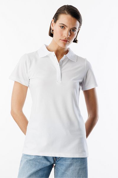 GENIUS STORE Tricou de bază cu gât polo pentru femei FEMEIE-POLOYAKA