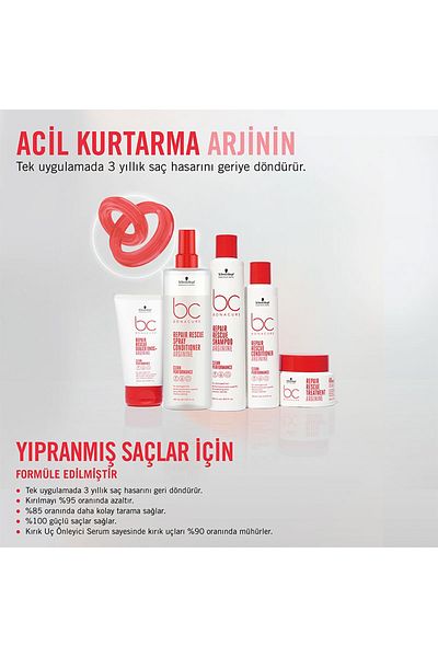 Bonacure Bc Bonacure Repair Rescue Emergency Rescue Repairing Cure for Damaged Hair 200ml