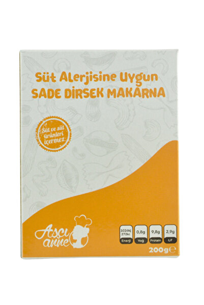 Aşçı Anne Aşçı Anne Süt Alerjik Sade Dirsek Makarna (8 AY)