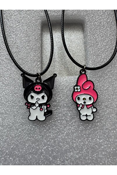 İYİ MODA قلادة الصداقة ذات الرباط من My Melody وKuromi Best Friends
