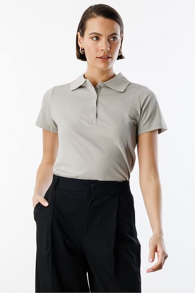 GENIUS STORE Γυναικείο T-Shirt Basic Polo Neck ΓΥΝΑΙΚΕΙΟ-POLOYAKA