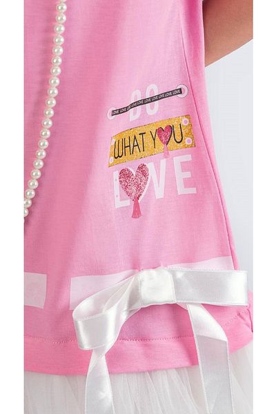Little Pumpkin Combed Cotton Girl's Dress with Tutu Skirt, Holiday Dress