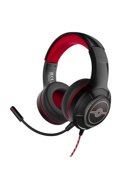 OTL Gaming headset with microphone Pokemon Poke Pro G4, OTL Technologies, Jack 3.5 mm (Black/Red)