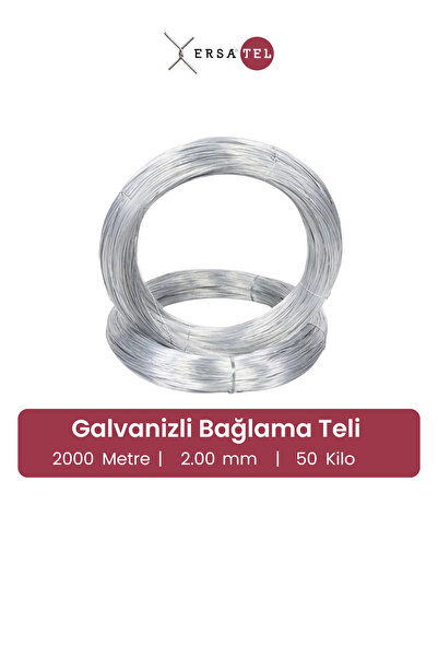 ERSA DEMİR ÇELİK Ersatel Galvanizli Tel - 2.00 Mm X 50 Kg X 2000 M - Bağlama ...
