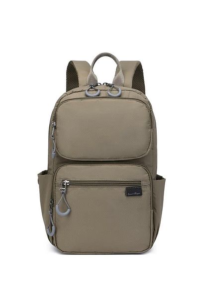 SMART BAGS Γυναικείο σακίδιο πλάτης Sima Brown Πολλαπλών θέσεων Αδιάβροχο ύφασμα Ελαφρύ μοντέλο για σχολικά ταξίδια