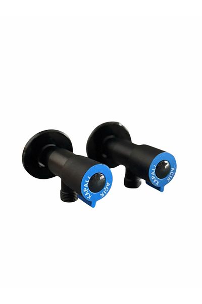 RUDİ ARMATÜR 2 Black-Blue Color Bidet and Intermediate Faucet