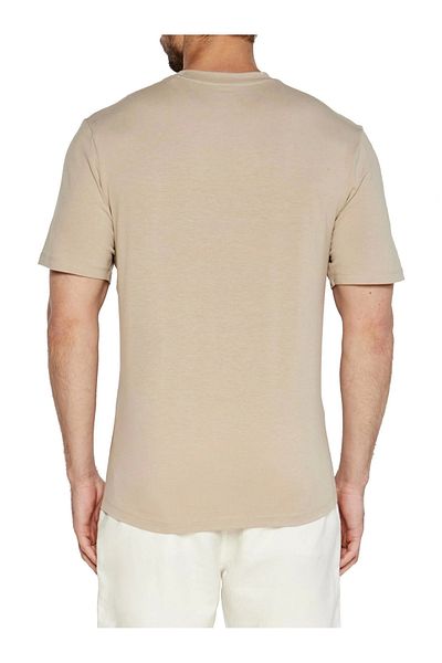 Guess Men's Beige Hedley Logo T-Shirt
