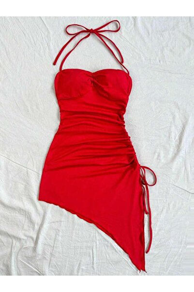 WAY OF LOVE BOYUNDAN BAĞLAMALI PLAJ ELBİSESİ