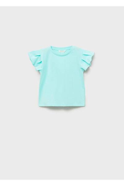MANGO Baby Kolları fırfırlı tişört