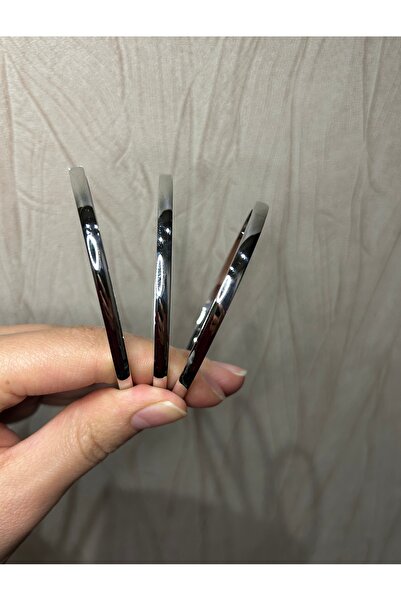 Kadın Silver Kelepçe Bileklik/Çelik