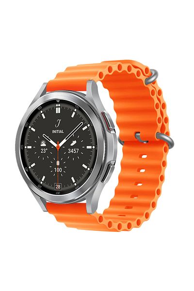 Generic Ocean Band Compatible with Samsung Gear S3 Frontier/Classic, 22mm Adjustable Soft Silicone Sport Loo