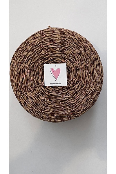 Makromİps PREMIUM TWİSTED METALİK KAĞIT İP ( 250 gr/420m) POLYESTER PARLAK ÇANTA İPİ ÖRGÜ SÜSLEME PAKET İP