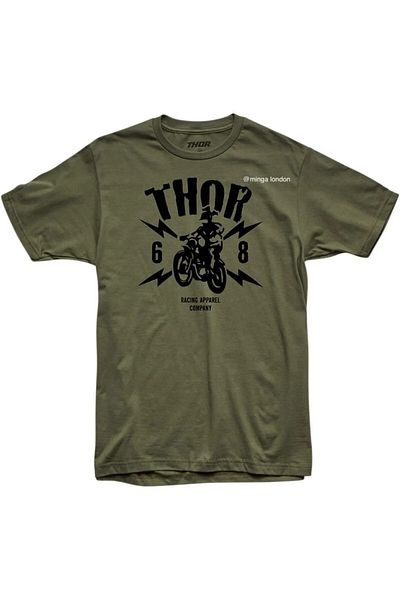 weywot Thor Music Group Khaki Color Front Printed Oversize T-Shirt