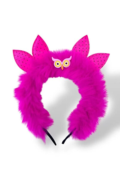 CAŞ DEKORASYON الفوشيه اللون البومة القطيفة التاج