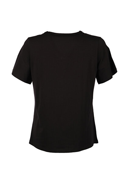 Vedi -bb Minimalist supradimensionat cu decolteu în V cu mânecă scurtă pentru femei tricou - Utilizare zilnică