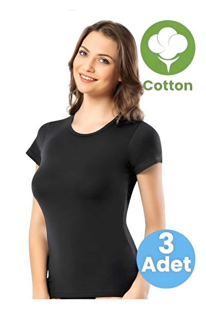 Uniquetrenders Жіночий трикотажний футболка з короткими рукавами, круглим вир...