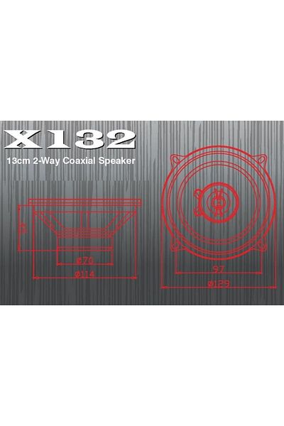 Excalibur X132 EXCALIBUR 13CM COAXIAL SPEAKERS, 50W RMS