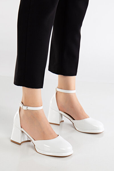 füme ayakkabı KADIN 5-6 TOPUKLU PLATFORMLU KALIN TOPUKLU AYAKKABI SİYAH-TEN-BORDO-RUGAN