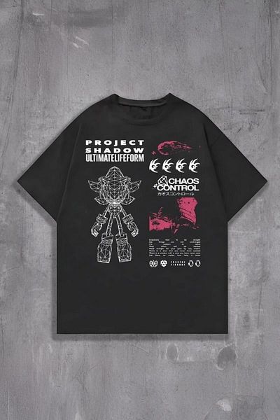weywot Sonic Ultimate Life Form Unisex Front Printed Oversize T-Shirt