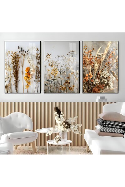 Harika bir ev HARİKABİREV|SOFT|CANLI RENK KURU BİTKİ ÇİÇEK KOMBİNİ|ÇERÇEVELİ ...