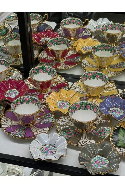 veraev Hand Painting Cup Set of 6