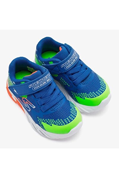 SKECHERS Flex - Glow Bolt 400138N Ortopedik Işıklı Çocuk Spor Ayakkabı MAVİ