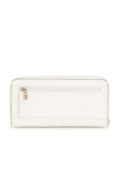 Guess Women's White Anadela Large Zipper Wallet