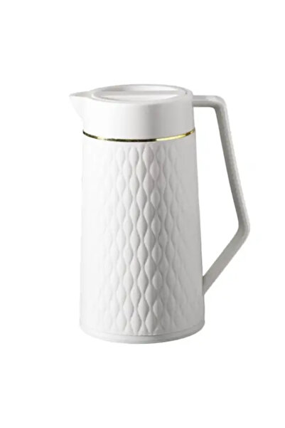NO NAME Cross Thermos 1 liter with an attractive striped and golden line design