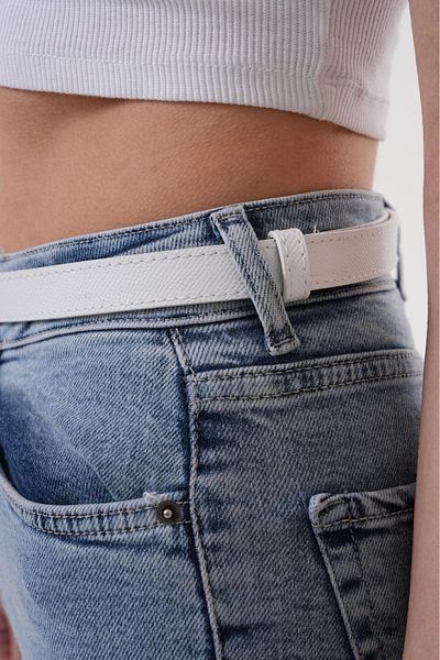 MODAM HİFA Alb Mărime reglabilă Femei Curea Pantaloni Curea Rochie Curea Cămașă Curea Jachetă
