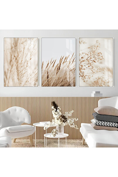 Harika bir ev HARİKABİREV|SOFT|ELRU TONLAR GÖL-DAĞ MANZARA KOMBİNİ (Wheat) |Ç...