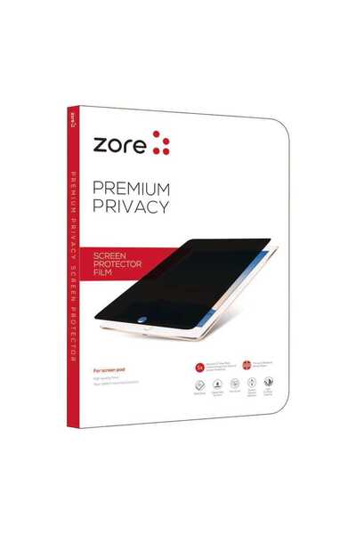 VARDAR AKSESUAR iPad 10.2 2021 (9Th Generation) Compatible Vrdr Tablet Privacy Tempered Glass Screen Protector-Black