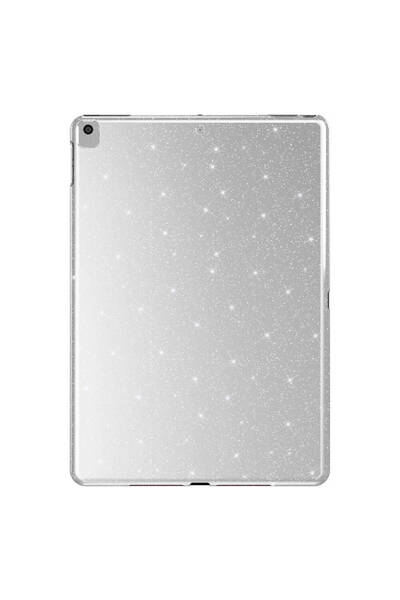 VARDAR AKSESUAR iPad 10.2 2021 (9Th Generation) Glittery Glossy Look Compatible Vrdr Tablet Cotton Case-Silver