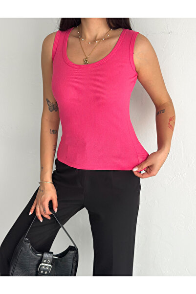 sportiness Halter Collar Flexible Trophy Camisole Fabric Tank Top