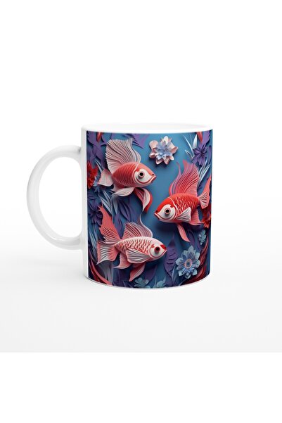 Wisdom Rain كوب زهري على شكل سمكة ذهبية